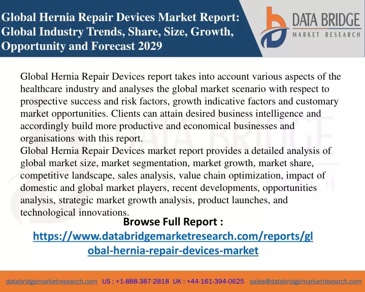 global hernia repair devices market report global