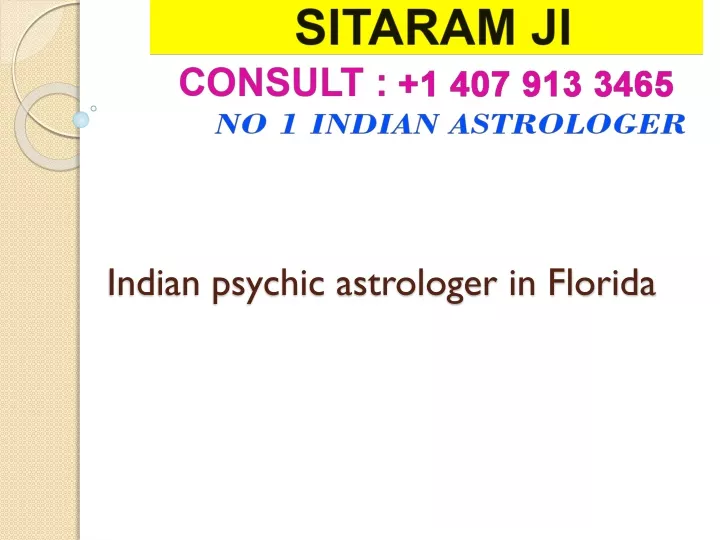 indian psychic astrologer in florida