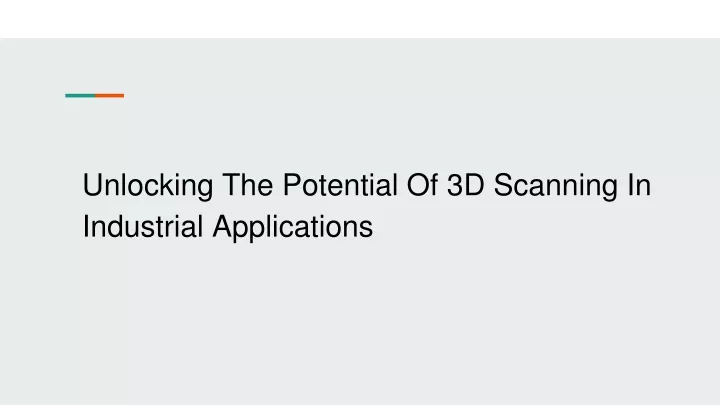 3d scanner presentation