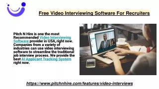 Free Video Interviewing Software For Recruiters
