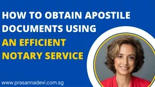 How To Obtain Apostile Documents Using An Efficient Notary Service