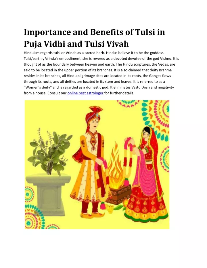 importance and benefits of tulsi in puja vidhi