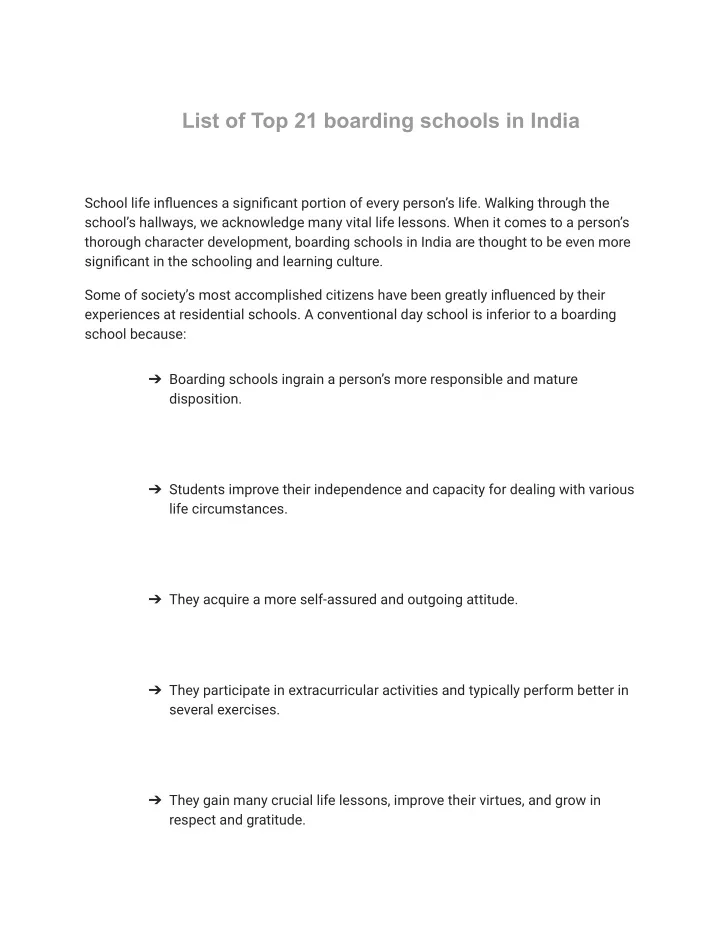 list of top 21 boarding schools in india