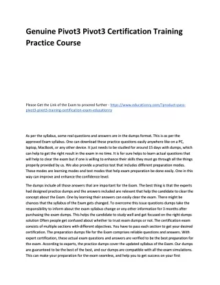 genuine pivot3 pivot3 certification training