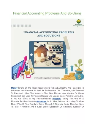Financial Accounting Problems And Solutions