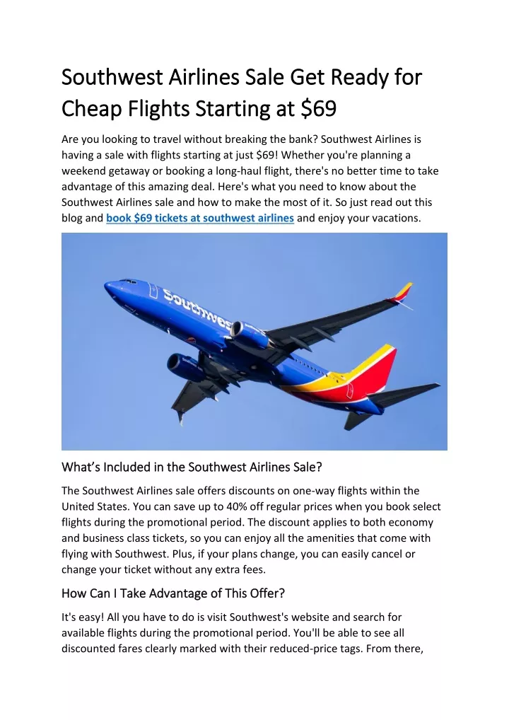 southwest airlines sale southwest airlines sale