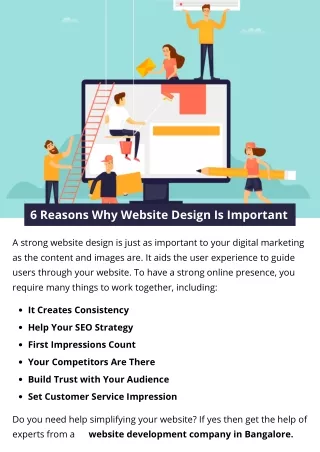 6 reasons why website design is important