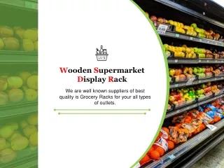 Wooden Supermarket Display Rack