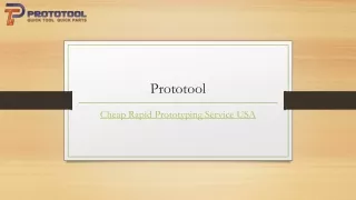 Cheap Rapid Prototyping Service Usa | Prototool.com