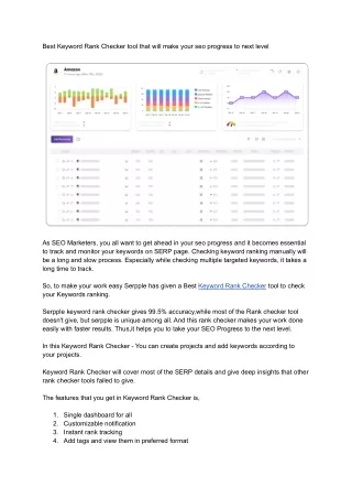 Best Keyword Rank Checker tool that will make your SEO Progress to next level