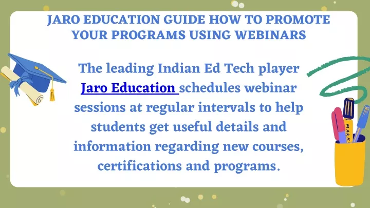 jaro education guide how to promote your programs