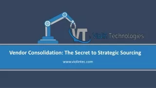 Vendor consolidation Strategic