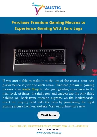 Purchase Premium Gaming Mouses to Experience Gaming With Zero Lags