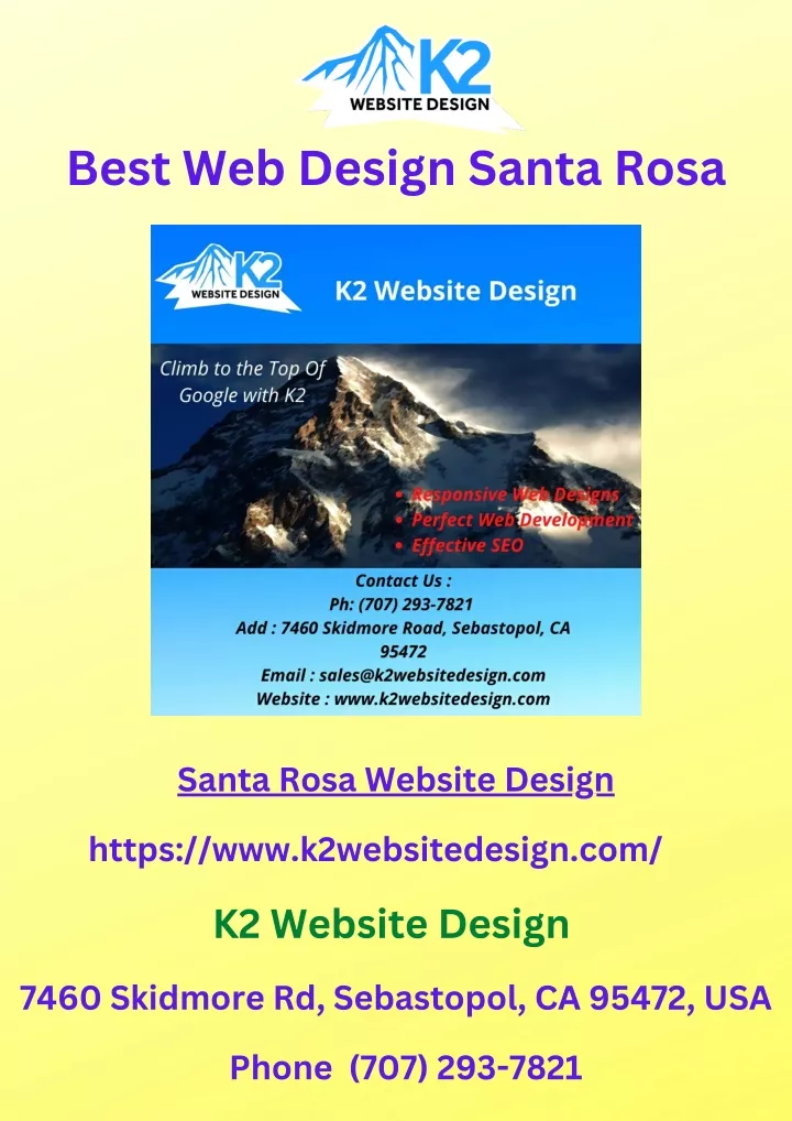 best web design santa rosa