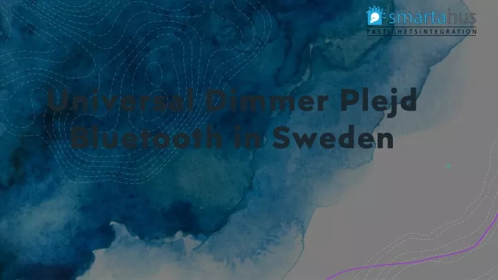 universal dimmer plejd bluetooth in sweden