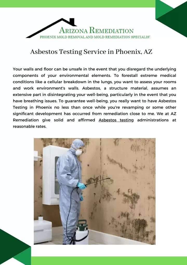 asbestos testing service in phoenix az