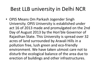 LLB college in Delhi NCR