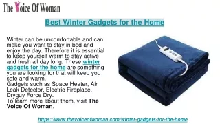 Best Winter Gadgets for the Home