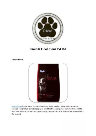 Buy Drools Dry Dog Food Online at Pawrulz