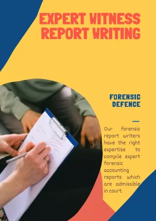 Expert Witness Report Writing