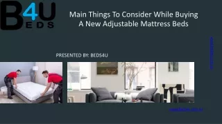 Buy Adjustable Beds For Body Comfort - BEDS4U