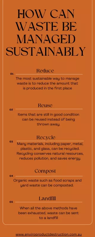 how can waste be managed sustainably