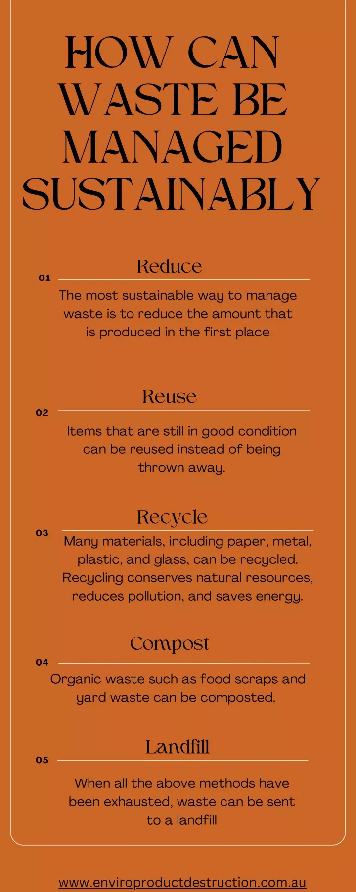 how can waste be managed sustainably