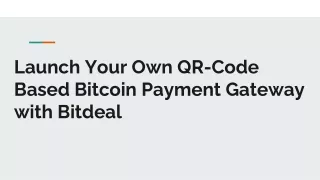 launch your own qr code based bitcoin payment