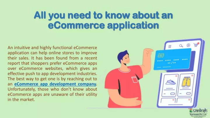 all you need to know about an ecommerce application