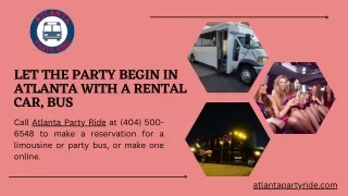 The best Party bus rental in atlanta