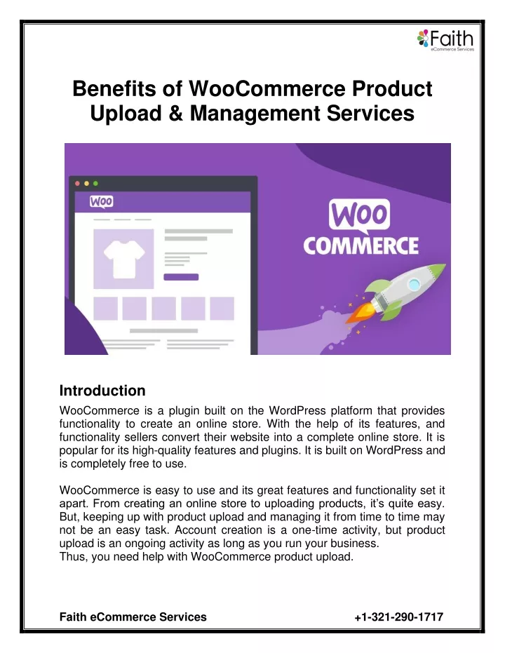 benefits of woocommerce product upload management