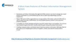 Product Information Management System