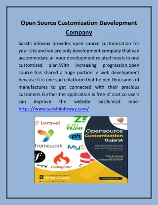 Open Source Customization Development Company