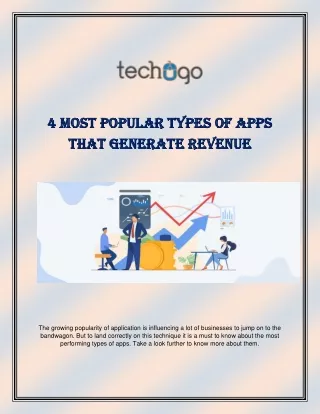 4 most popular types of apps 4 most popular types