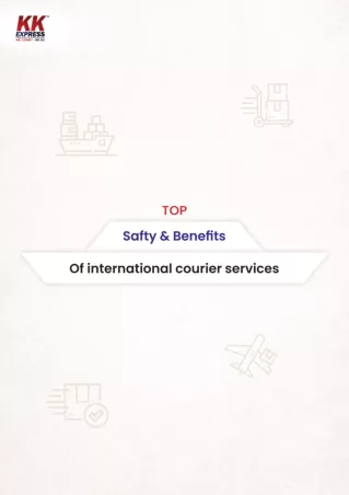Benefits of international courier services