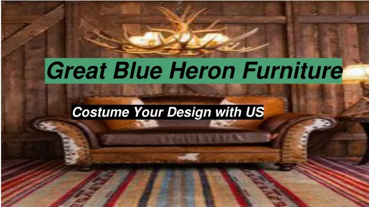 great blue heron furniture