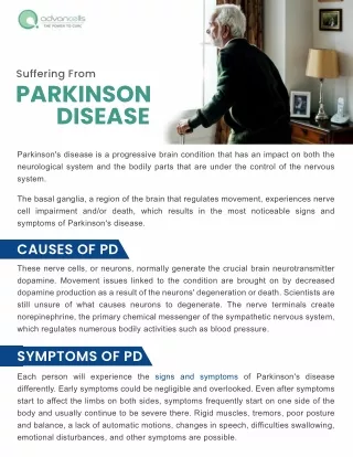 Suffering from Parkinson Disease