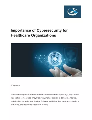 importance of cybersecurity for healthcare