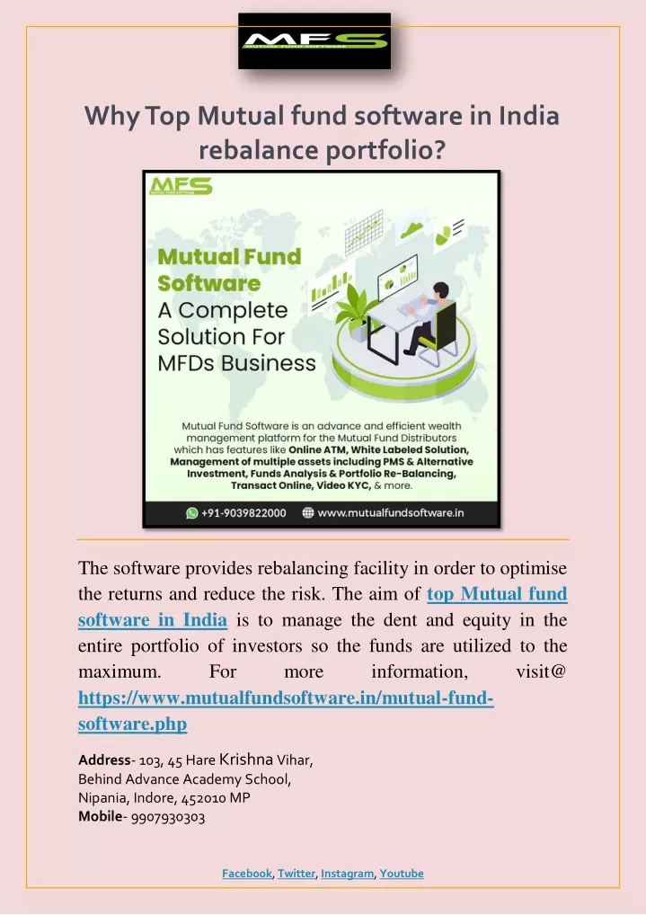 why top mutual fund software in india rebalance