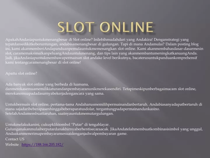 slot online