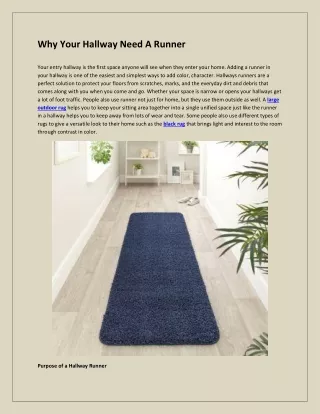 why your hallway need a runner
