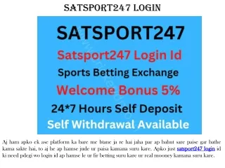 SATSPORT247 Login