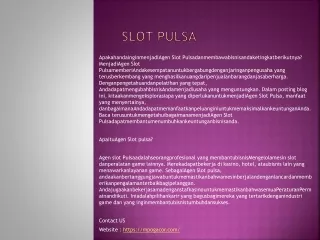 Slot Pulsa