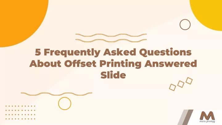 5 frequently asked questions about offset