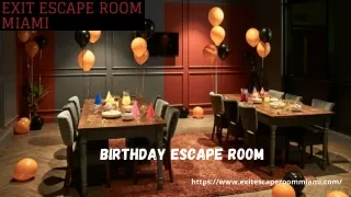 Birthday Escape Room