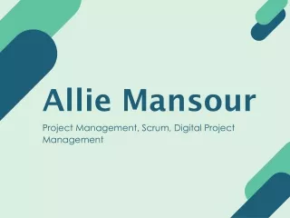 Allie Mansour - Remarkably Capable Expert