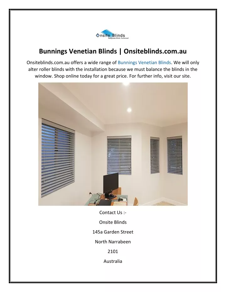 bunnings venetian blinds onsiteblinds com au