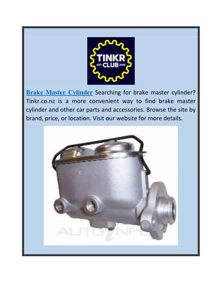 brake master cylinder searching for brake master