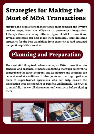 strategies for making the most