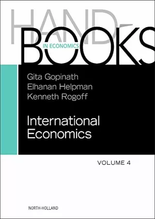 Pdf (read online) Handbook of International Economics (Volume 4)